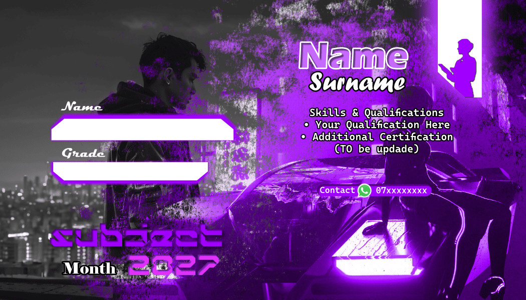 Modern Fee Card Design